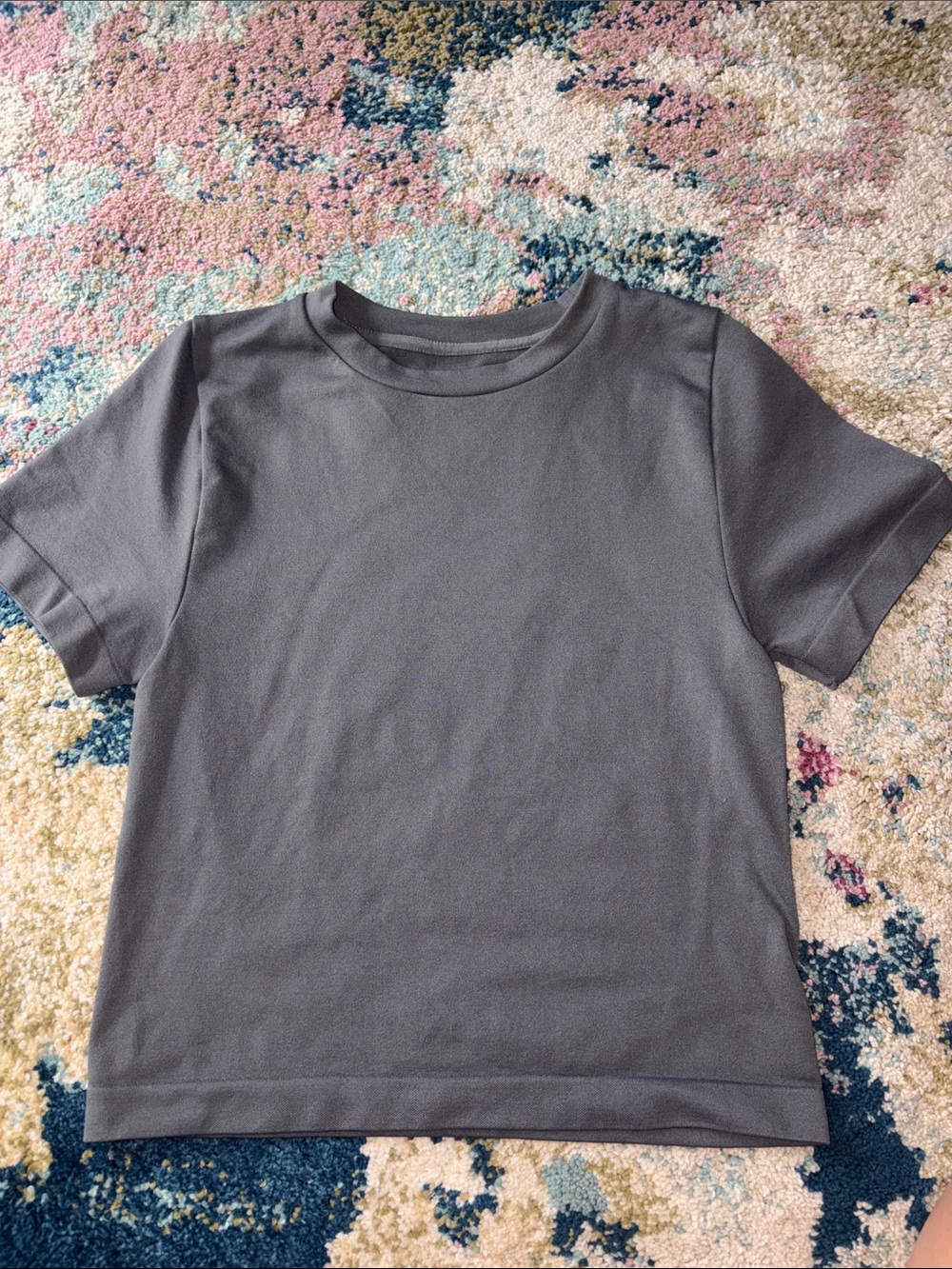 a new day Short Sleeve Crew Tee - Gray 96% nylon